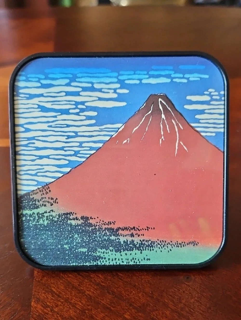Vintage Japanese Ukiyo-e Art Coasters Set with Holder - Famous Woodblock Prints